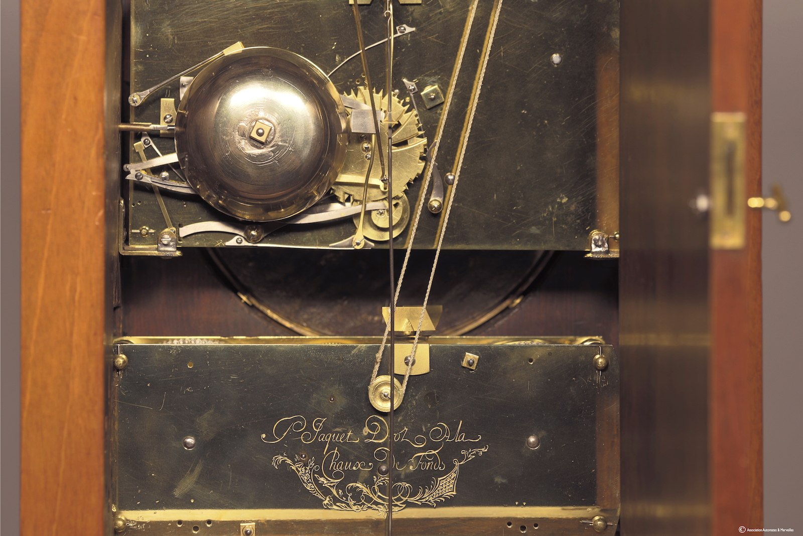 Jaquet Droz Singing Bird Clock - firma