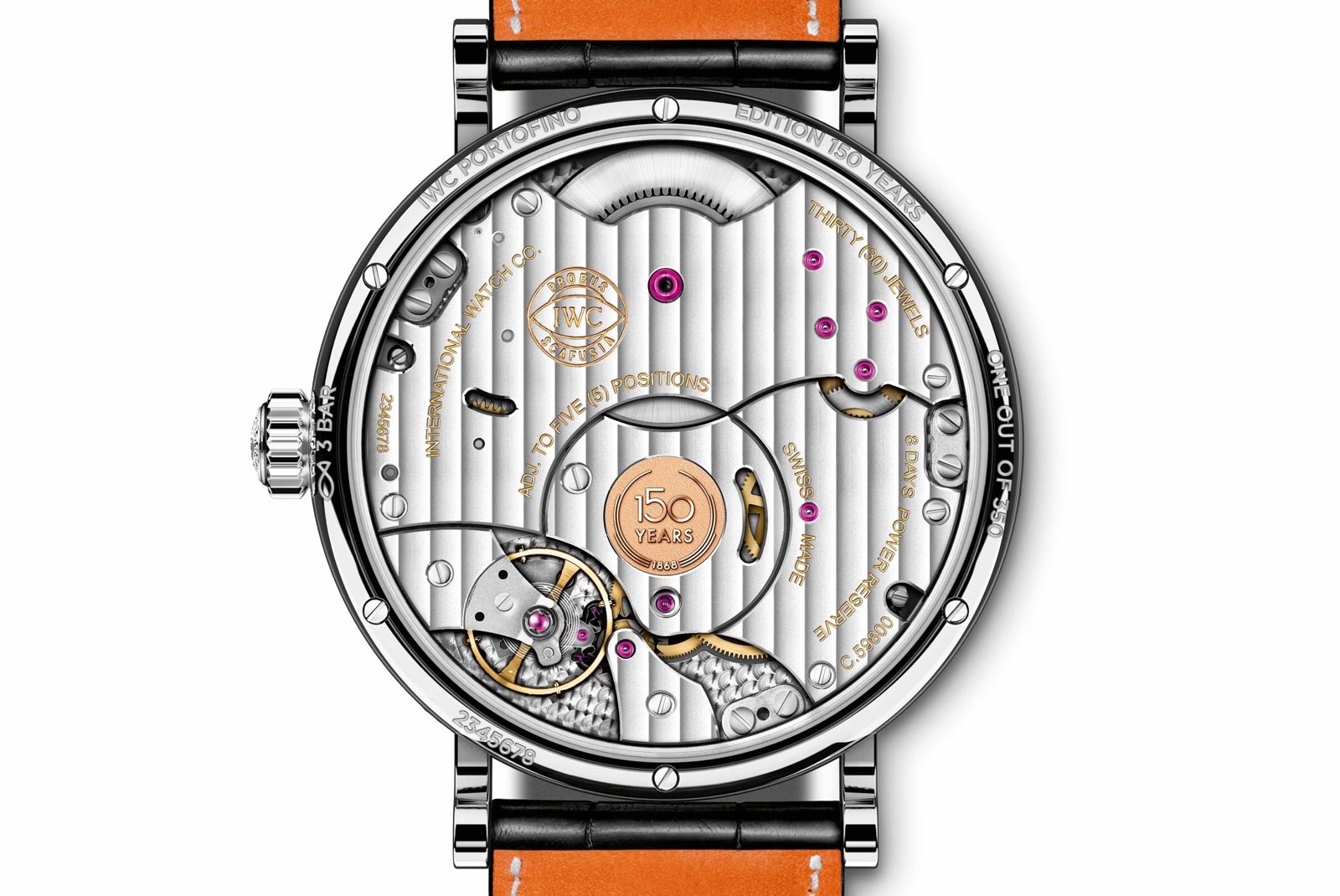 IWC Portofino Jubilee 150A Hand Wound Moon Phase Caseback