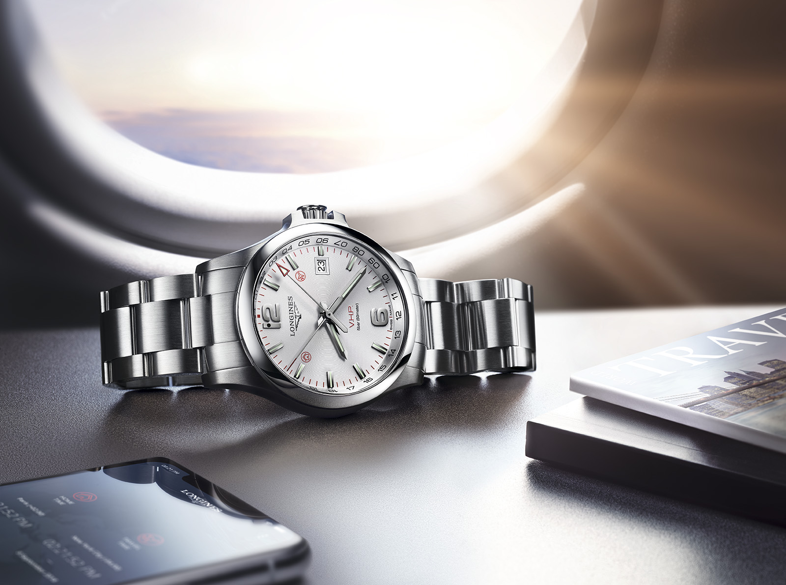Longines Conquest V.H.P GMT Flash Setting