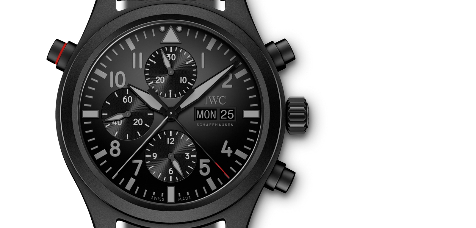 preSIHH 2019. IWC Reloj de Aviador Doble Cronógrafo Top Gun Ceratanium.