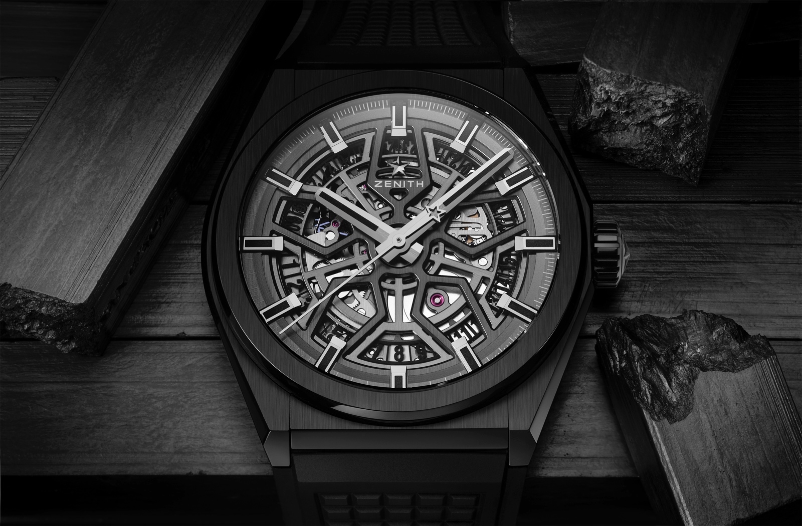 Zenith Defy Classic Black Ceramic - front