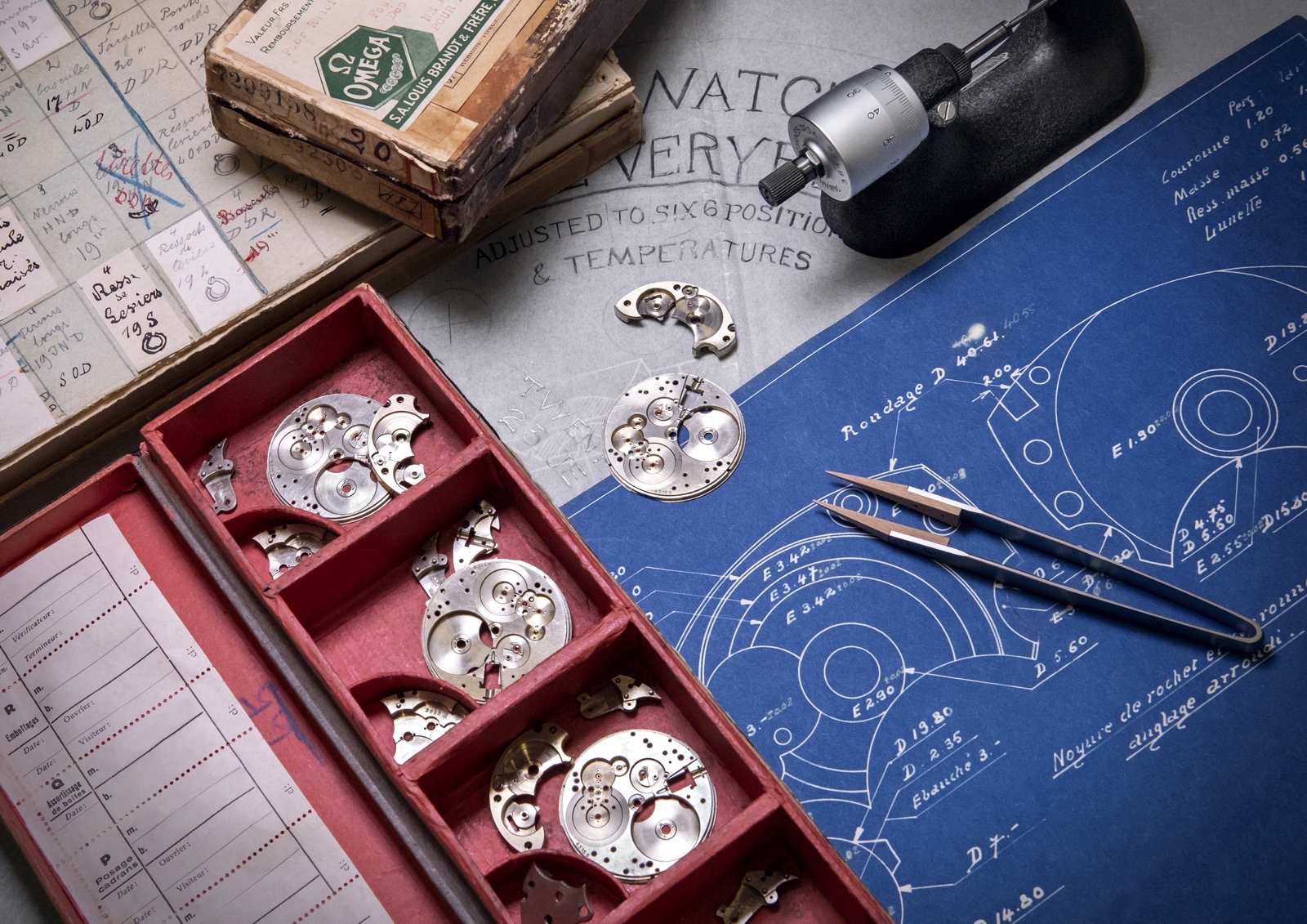 Calibre Omega 125 Aniversario Piezas 1