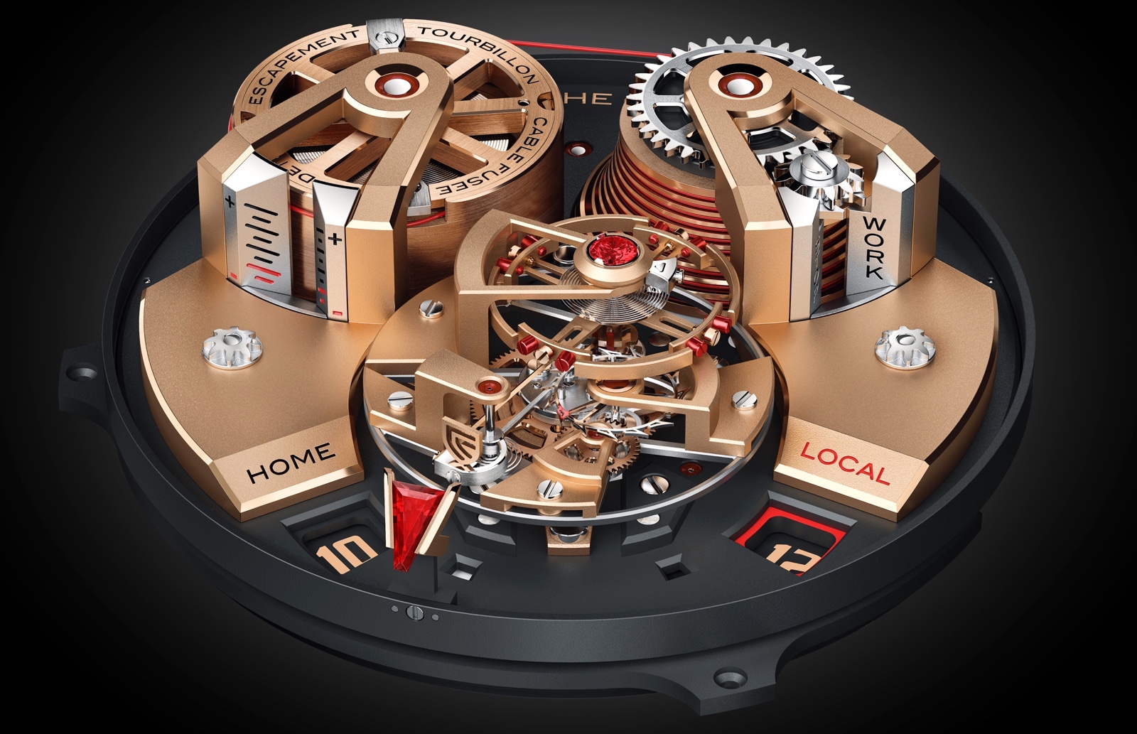 Christophe Claret Angelico SIHH 2019 Red Gold Movement
