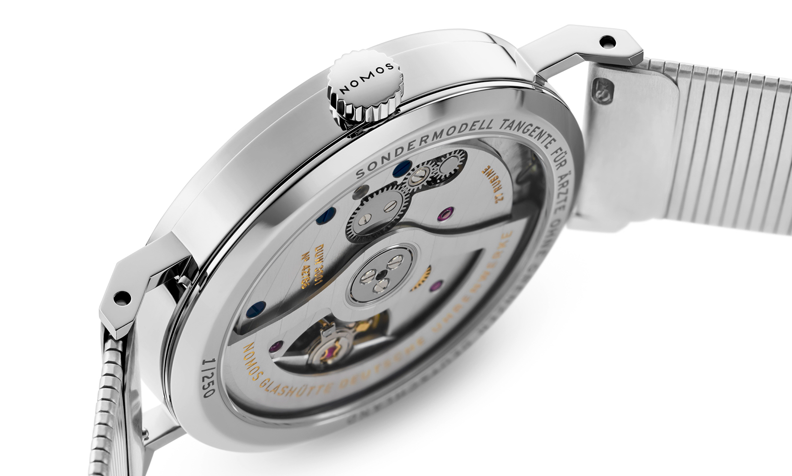 Nomos Glashütte Tangente Neomatik Médicos Sin Fronteras Caseback