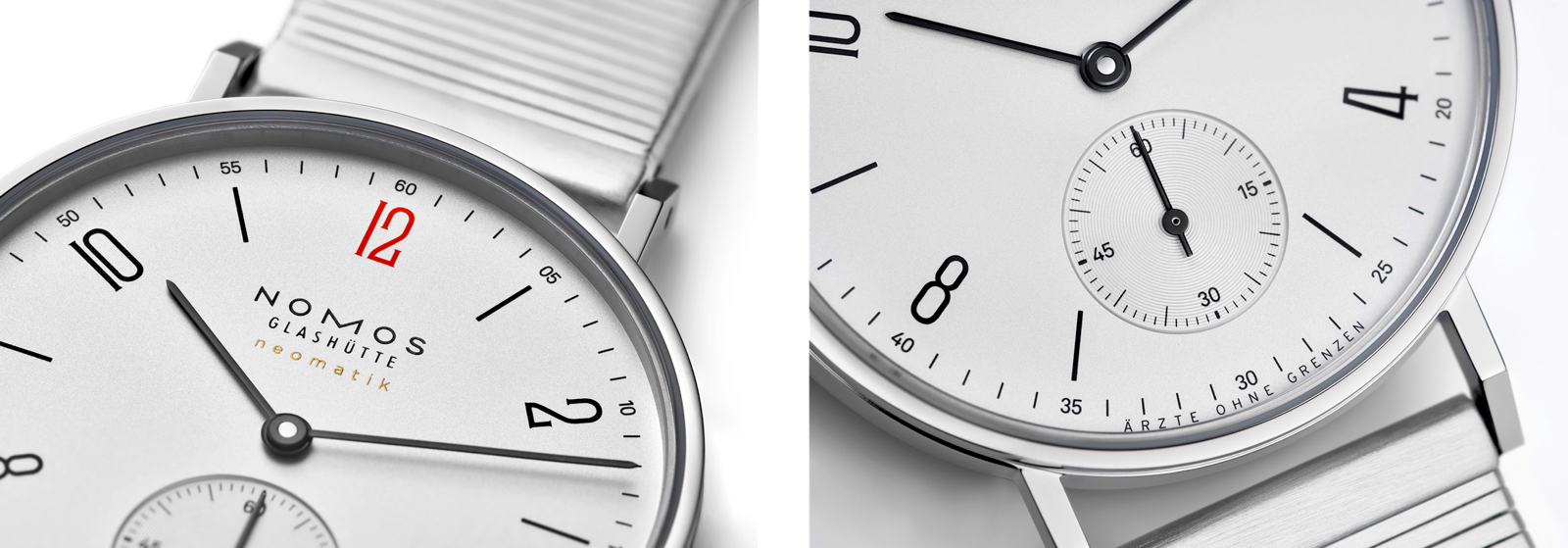 Nomos Glashütte Tangente Neomatik Médicos Sin Fronteras Detalles