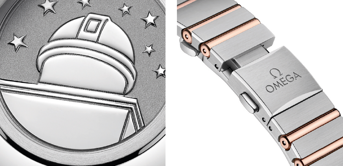 Omega Constellation Manhattan Trasera y Cierre