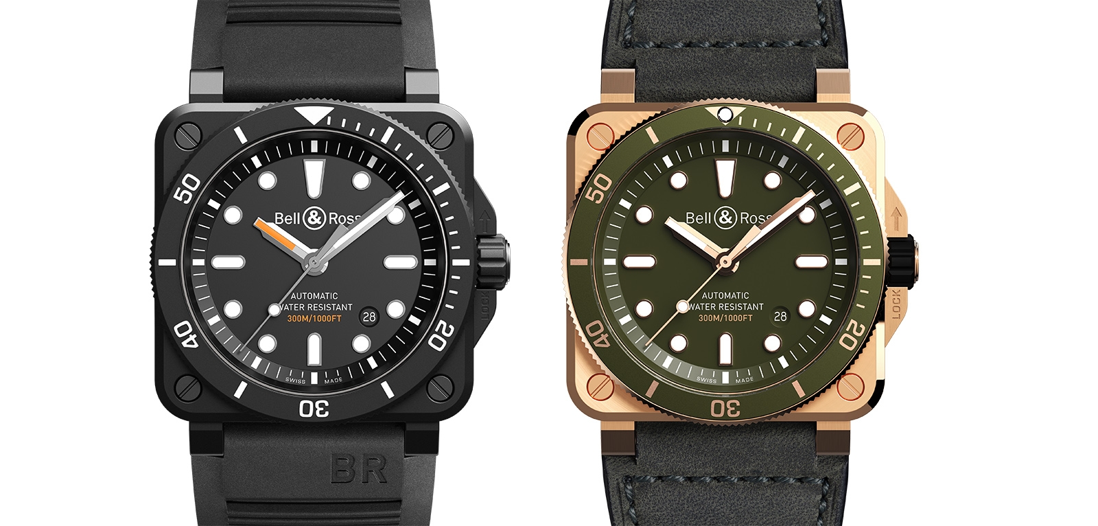 Bell & Ross BR 03-92 Diver Black Matte y Green Bronze