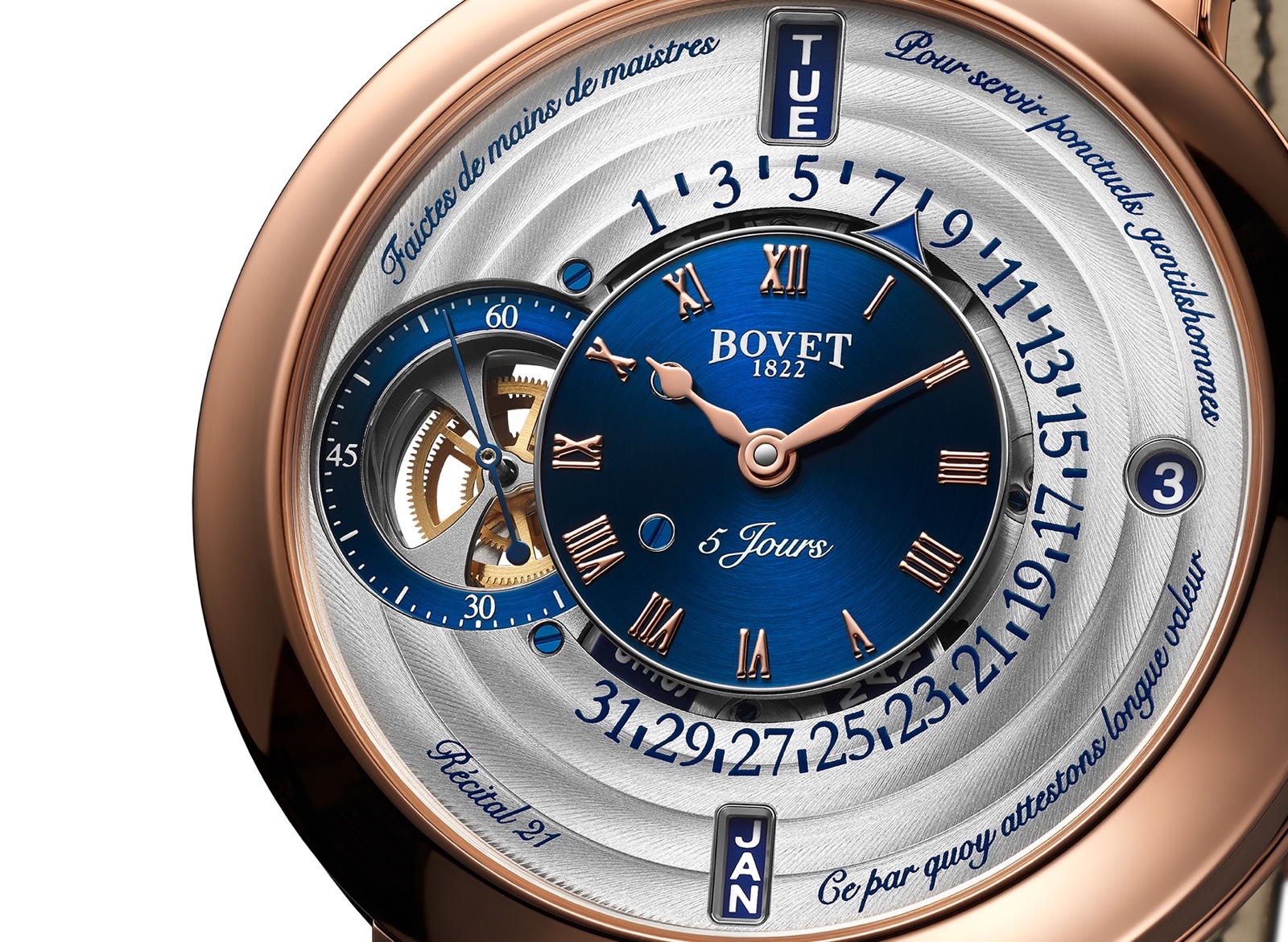 Bovet 1822 Récital 21 Detalle