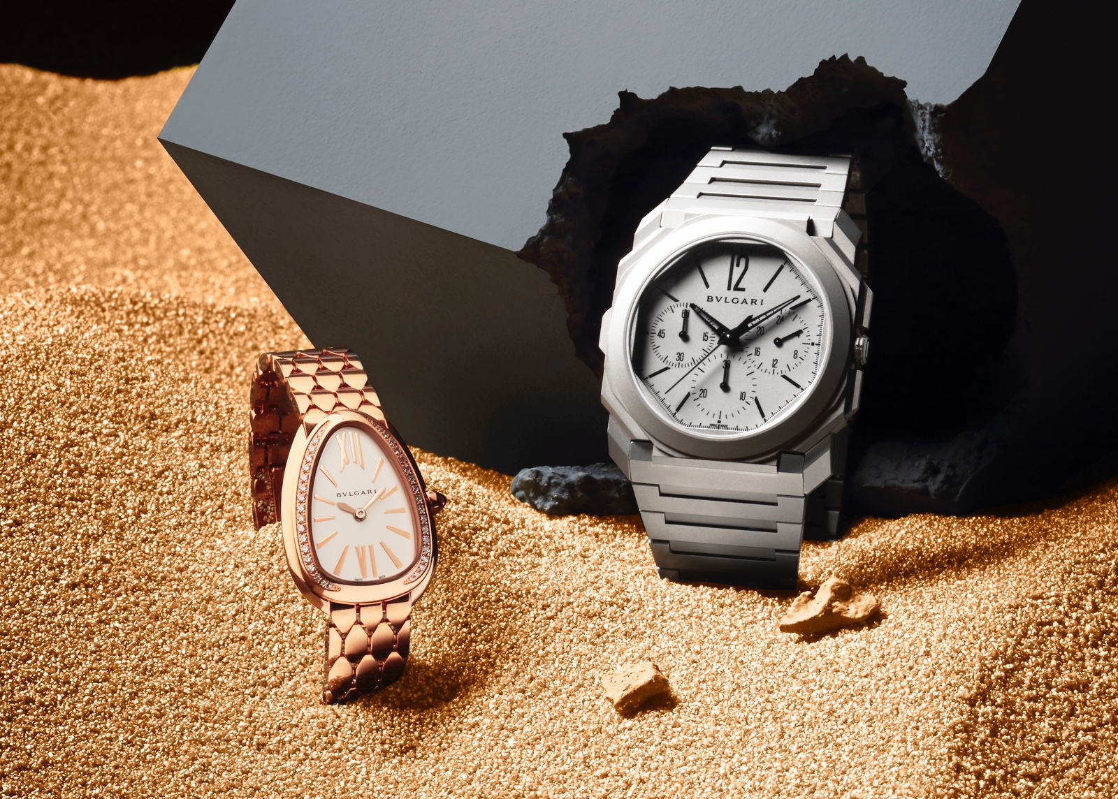 Bulgari en Baselworld 2019 - Octo Finissimo Chronograph GMT & Serpenti Seduttori
