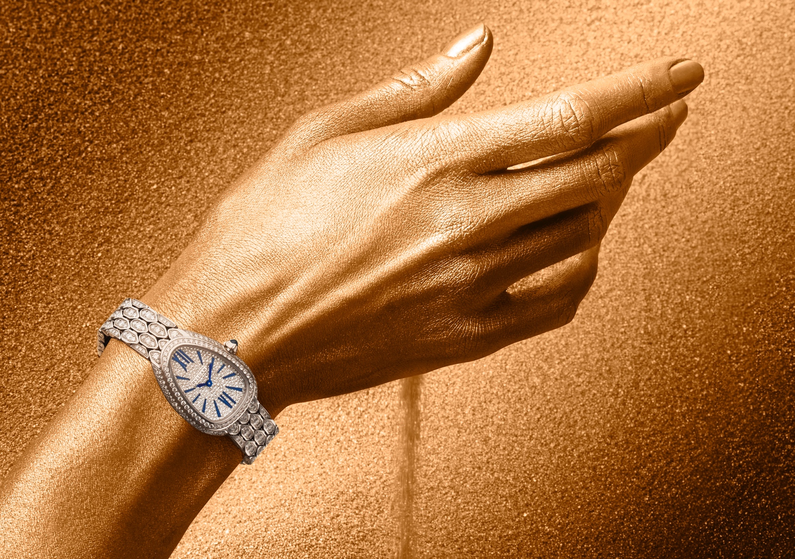 Bulgari en Baselworld 2019 - Serpenti Seduttori white gold full pave