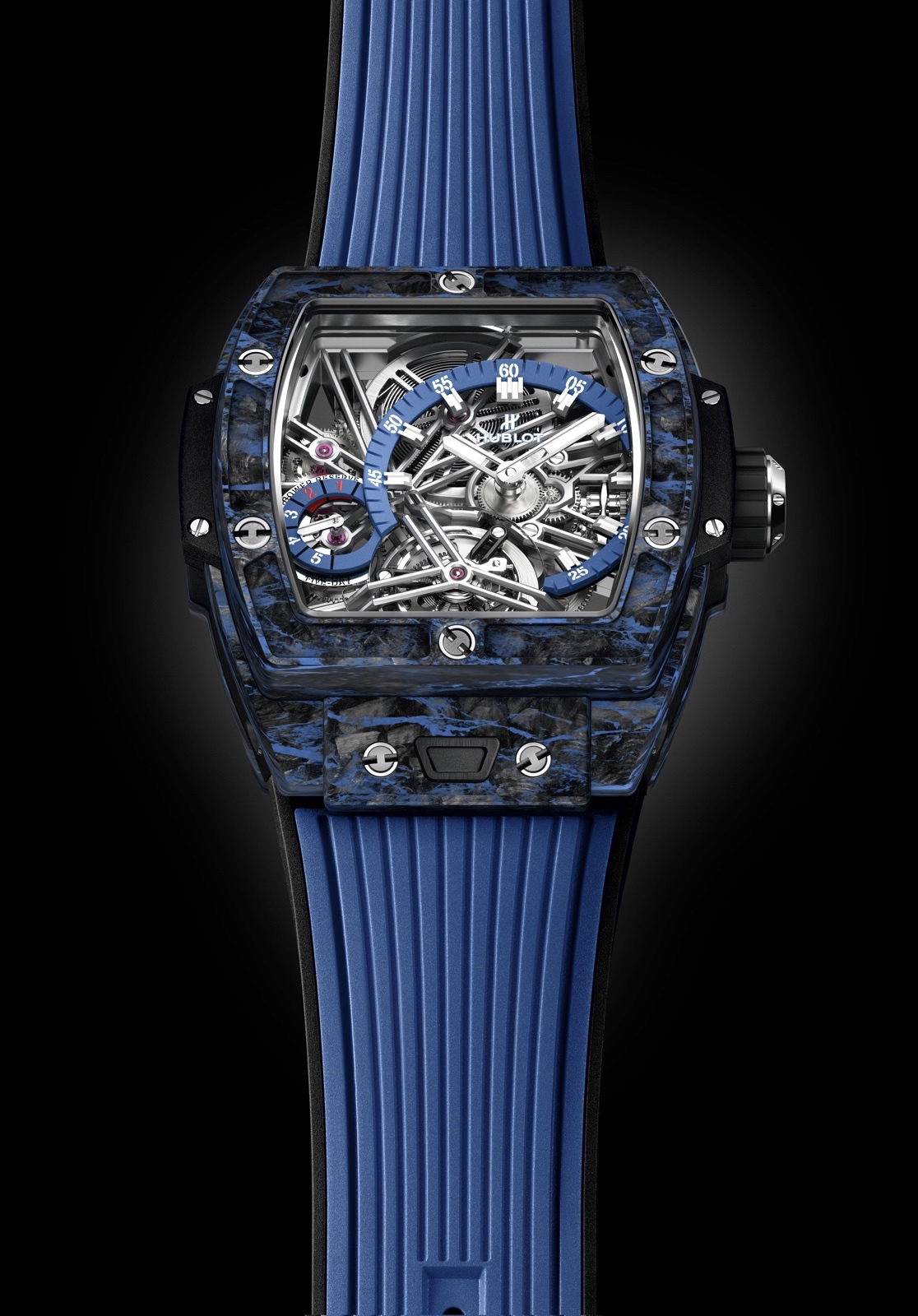 Hublot en Baselworld 2019 - Spirit of Big Bang Tourbillon Carbon blue