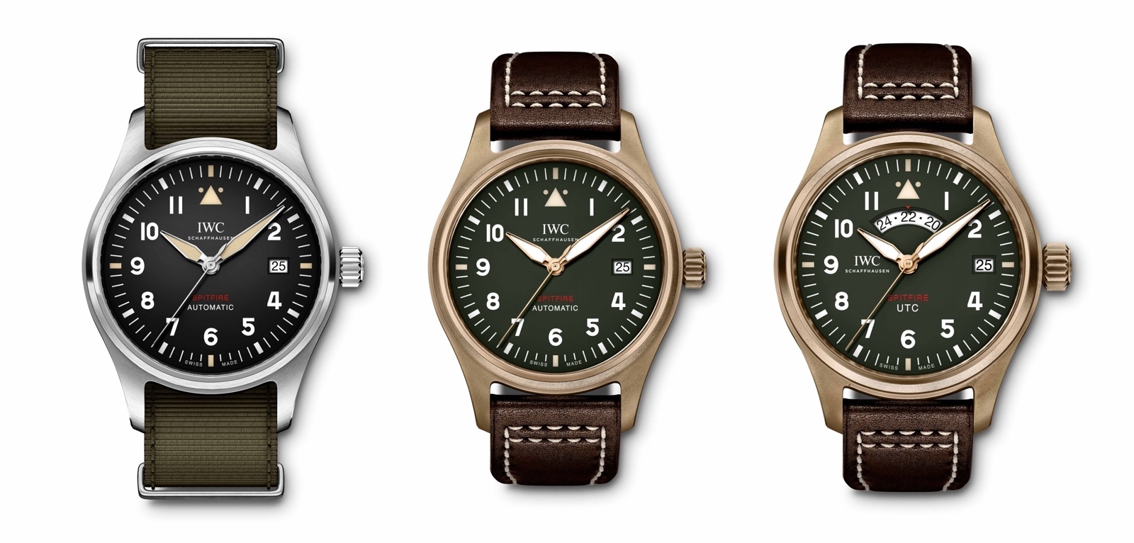 Automatic y UTC, dos pequeñas joyas en la nueva Colección Spitfire de IWC.