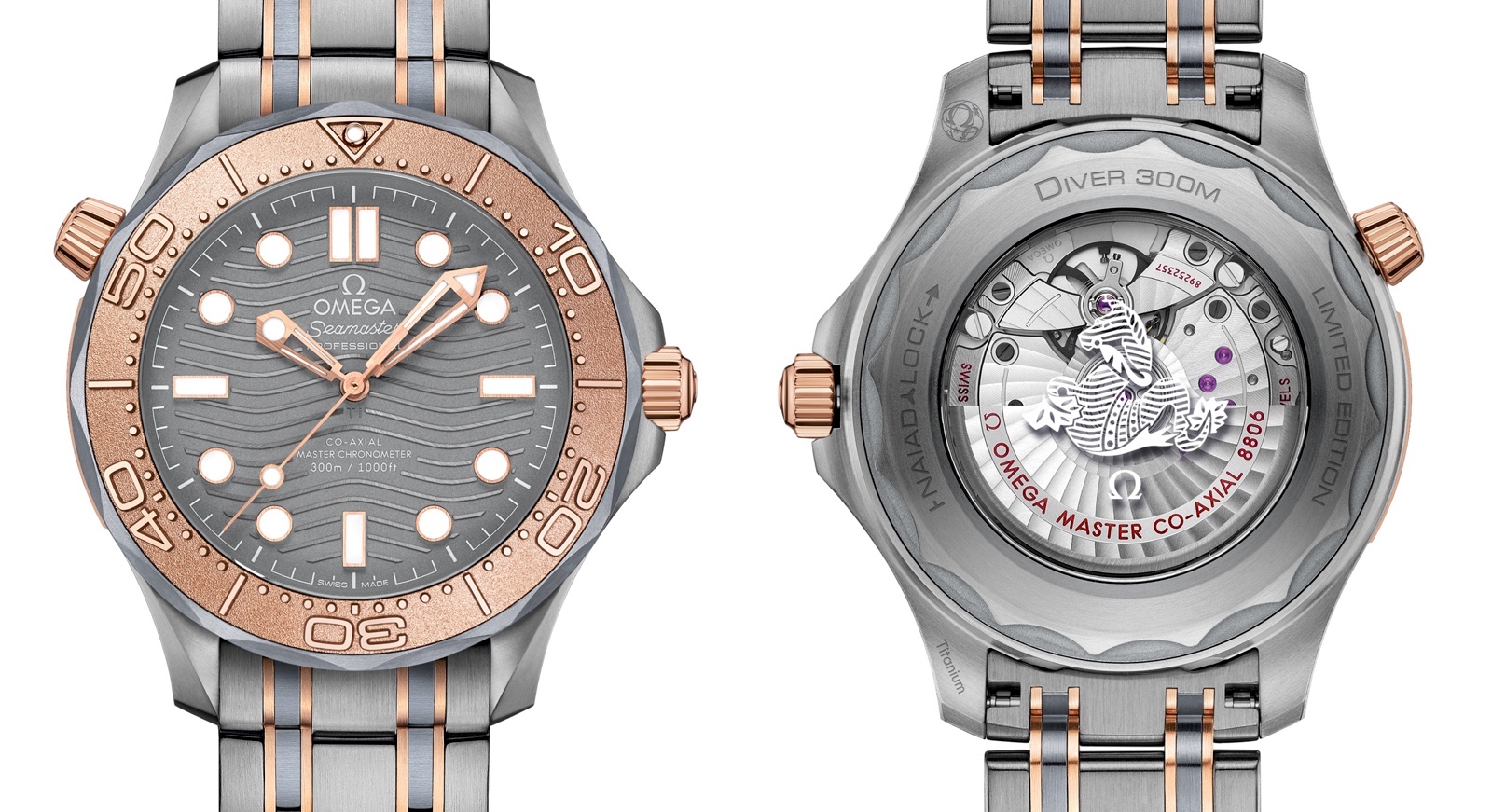 Omega Seamaster Diver 300M Titanium Tantalum Views