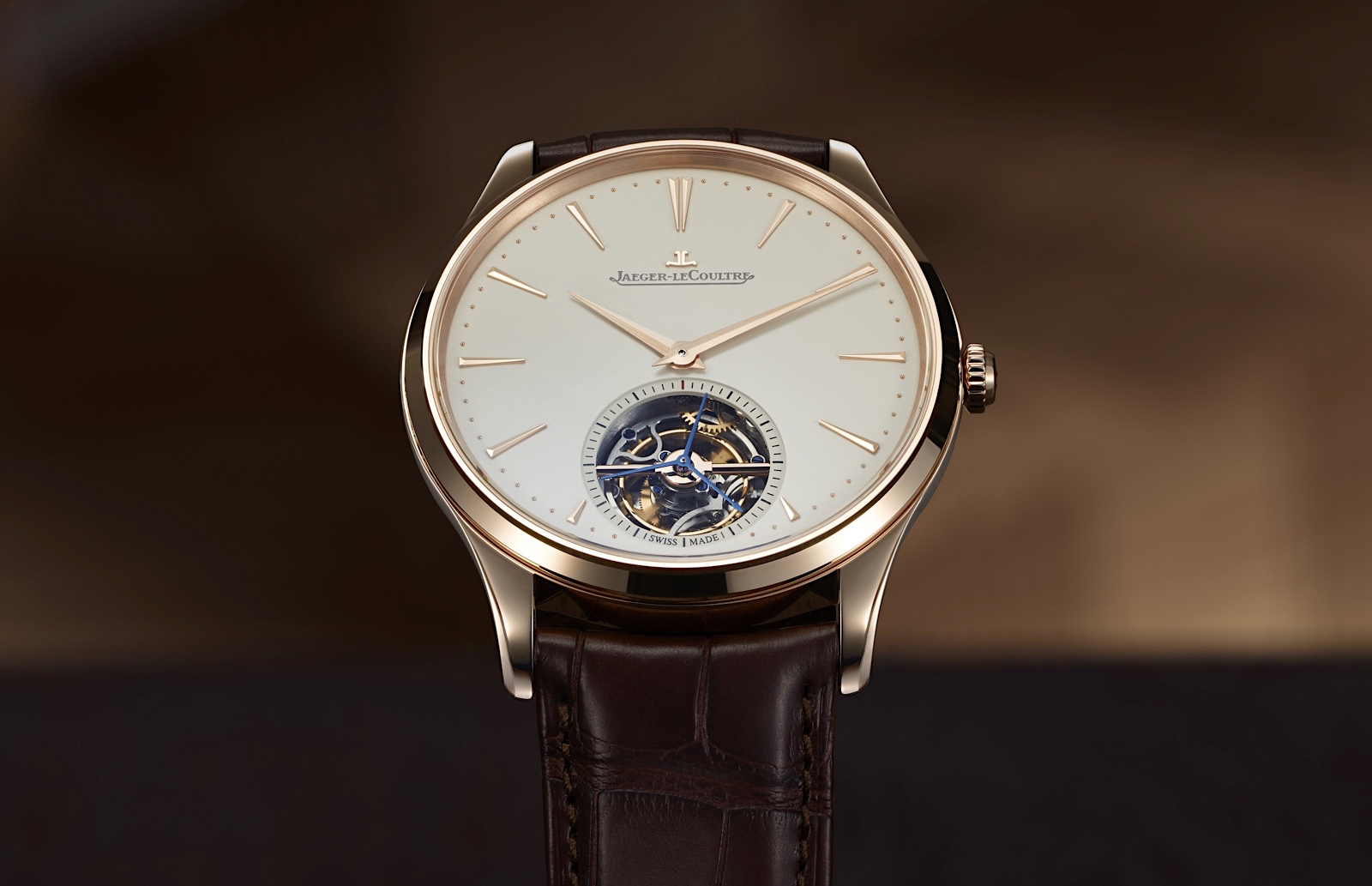 Jaeger-LeCoultre Master Ultra Thin Tourbillon Pink Gold - front