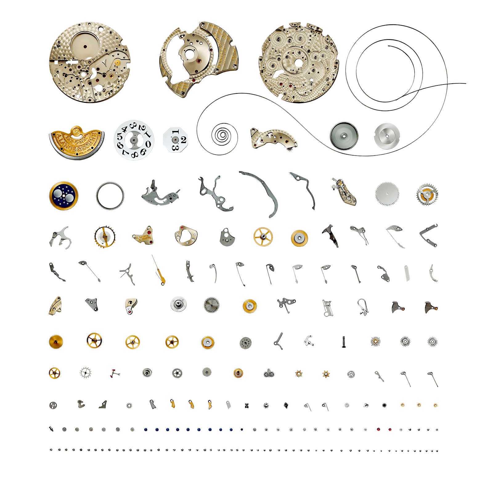 Langematik Perpetual Honeygold L922.1 exploded