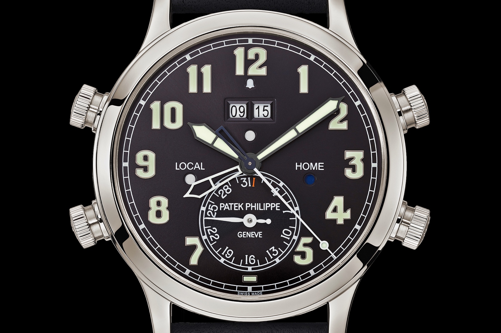 Patek Philippe 5520P Alarm Travel Time - esfera