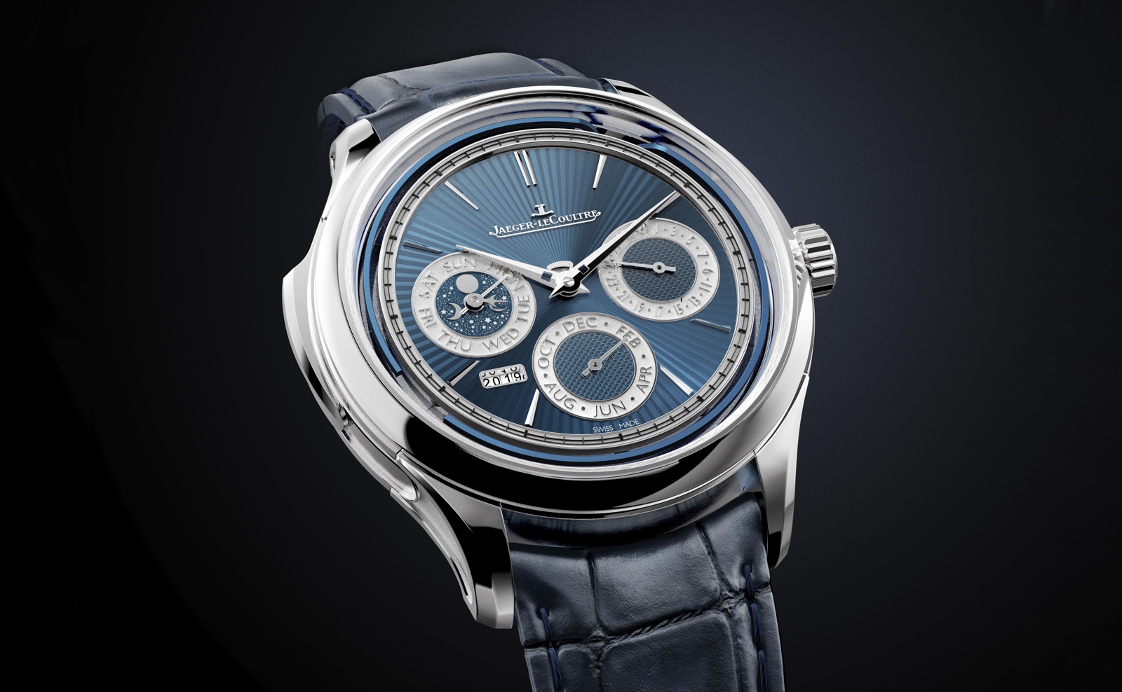 Jaeger-LeCoultre Master Grande Tradition Répétition Minutes Perpétuelle - blue front