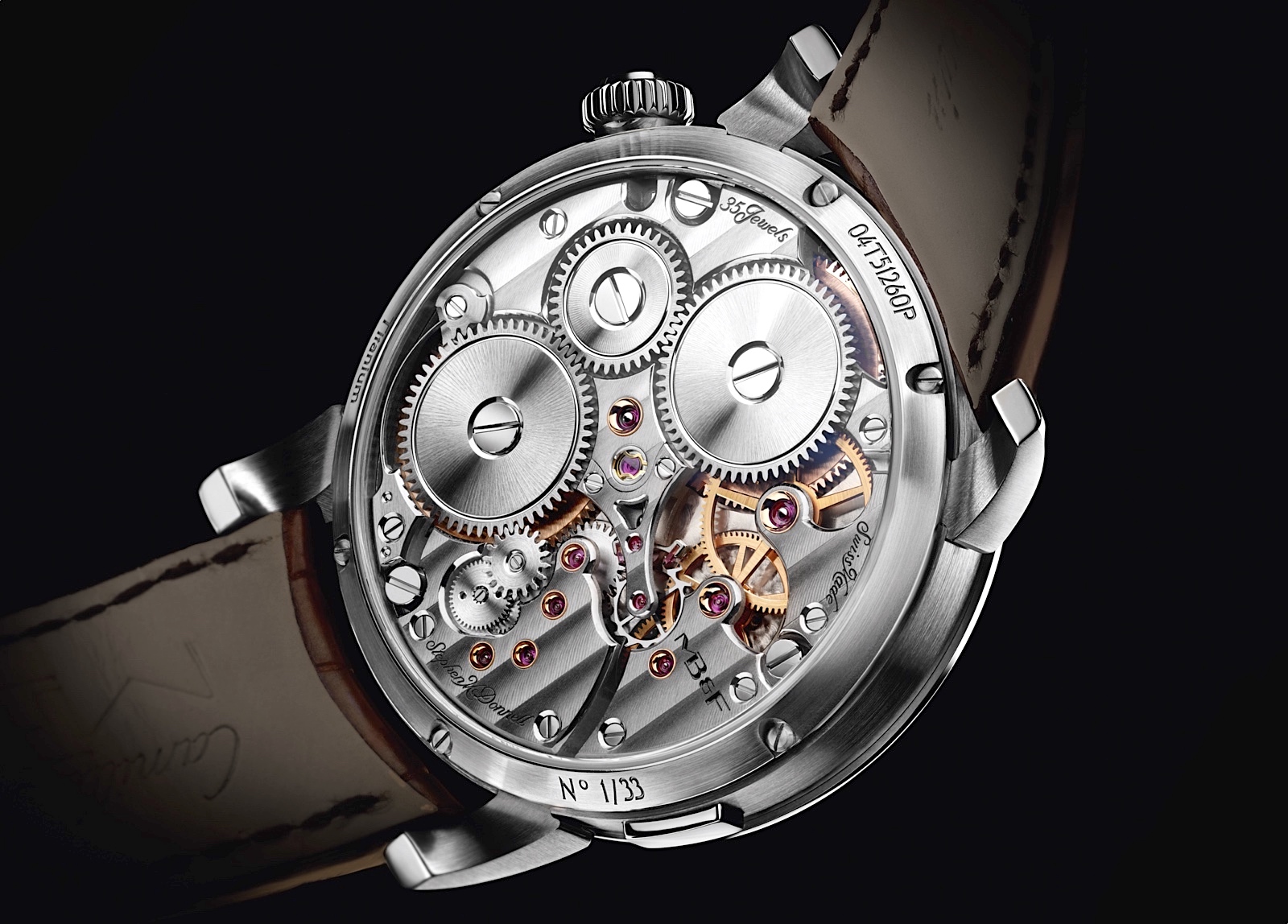 MB&F Legacy Machine Split Escapement Titanium Green Caseback
