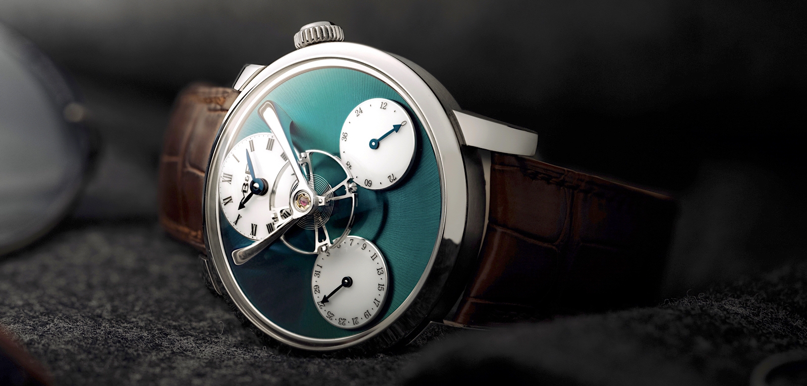 MB&F Legacy Machine Split Escapement Titanium Green.