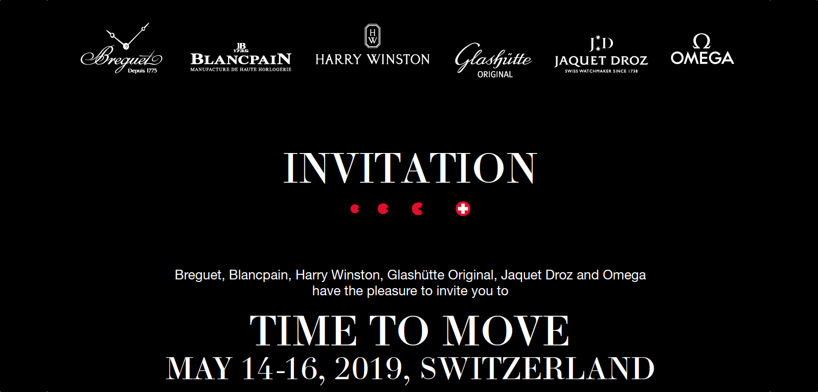 Time to Move Swatch Group 2019 Cover