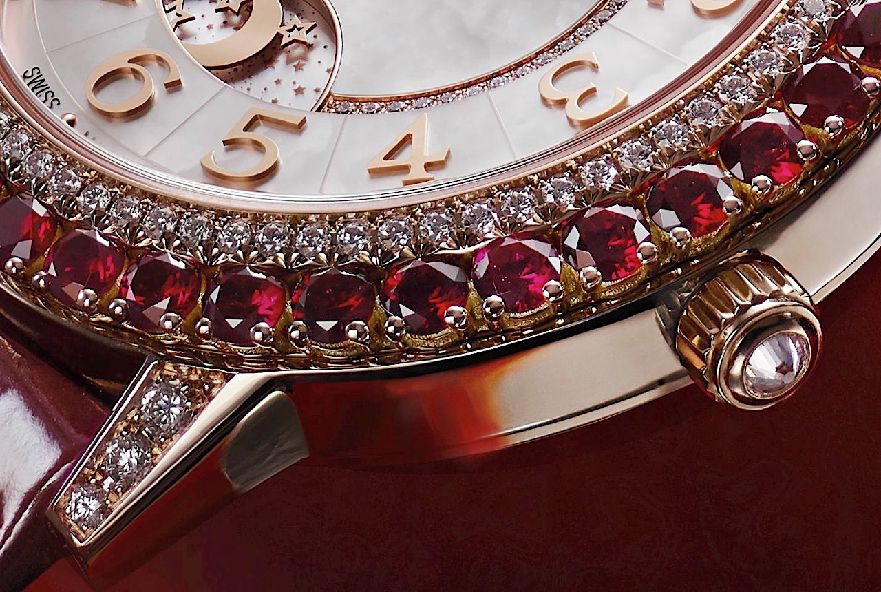 Jaeger-LeCoultre Dazzling Rendez-Vous Red - engaste