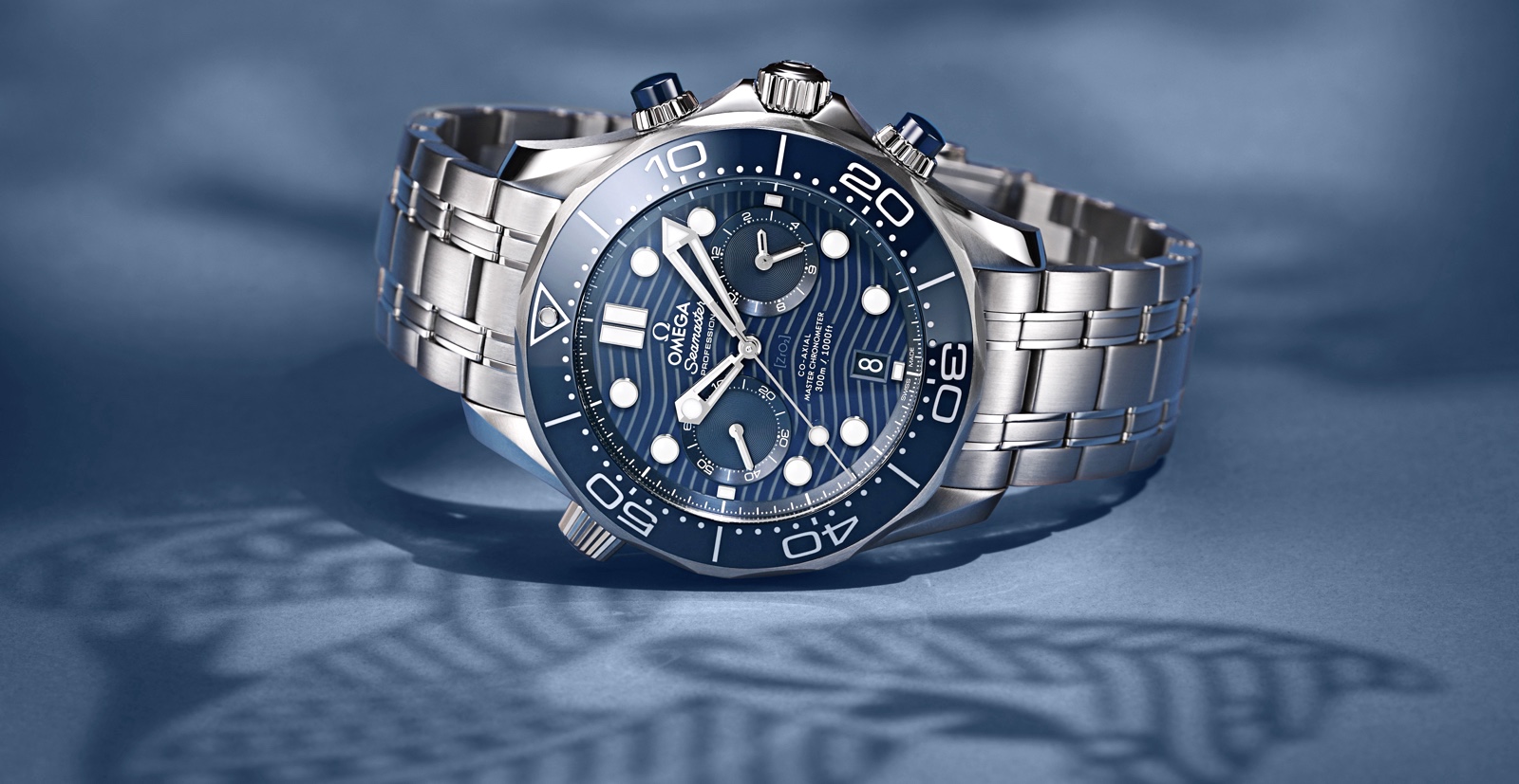 Omega Seamaster Diver 300M Chronograph Blue Amb
