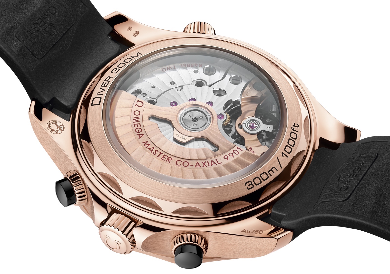 Omega Seamaster Diver 300M Chronograph Caseback 9901