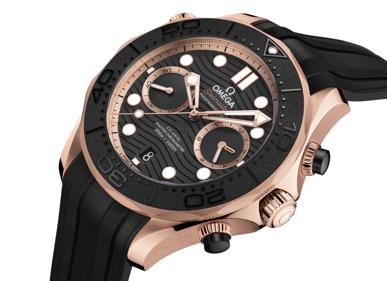 Omega-Seamaster-Diver-300M-Chronograph-Sedna-Gold-1