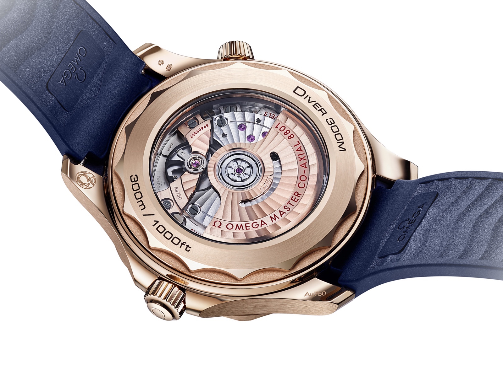 Omega Seamaster Diver 300M Sedna Gold Caseback
