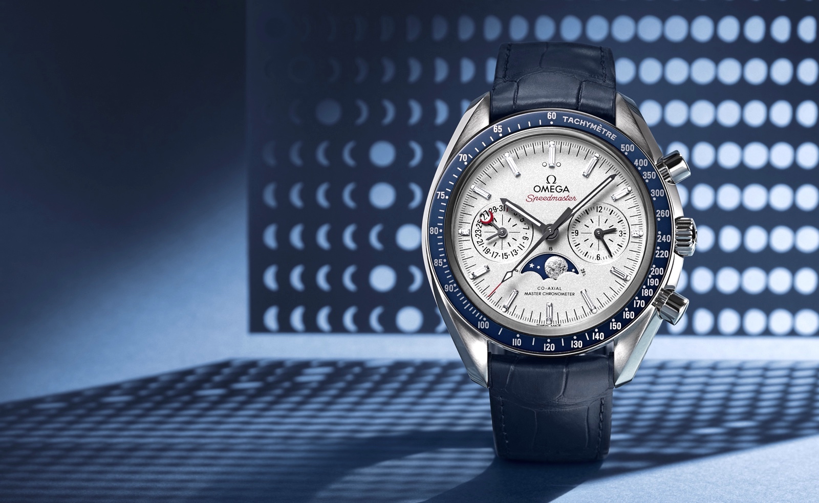 Omega Speedmaster Moonphase Platinum-Gold Amb