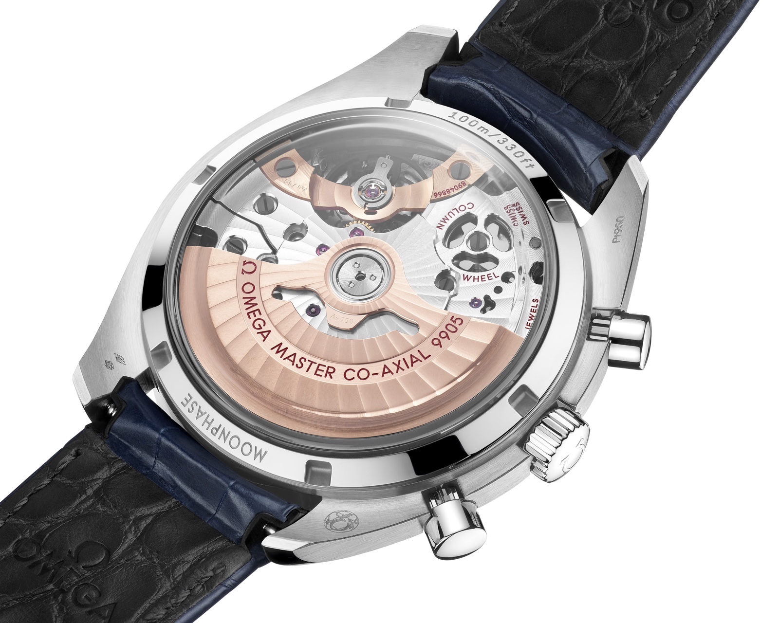 Omega-Speedmaster-Moonphase-Platinum-Gold-Caseback