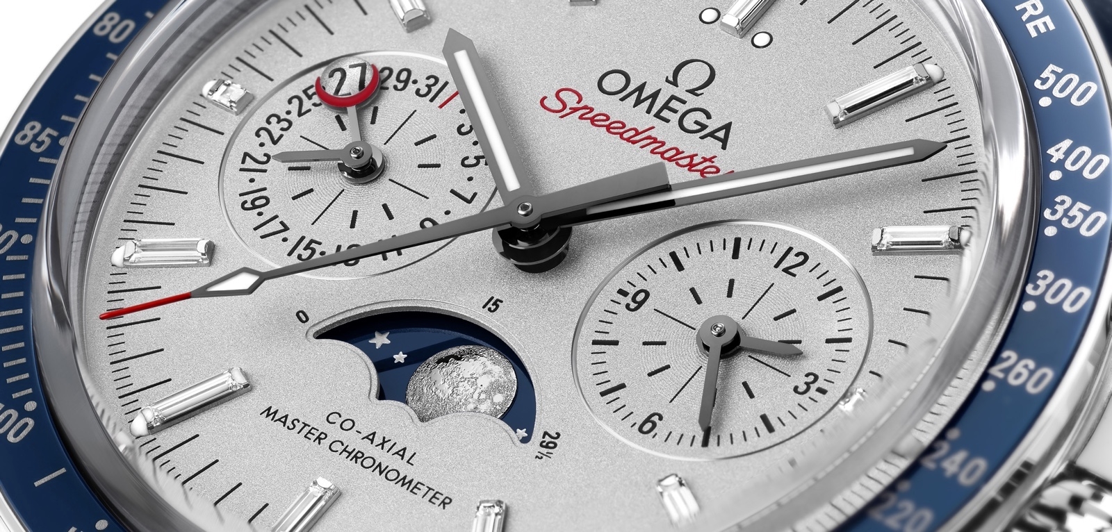 Omega Speedmaster Moonphase Platinum-Gold.
