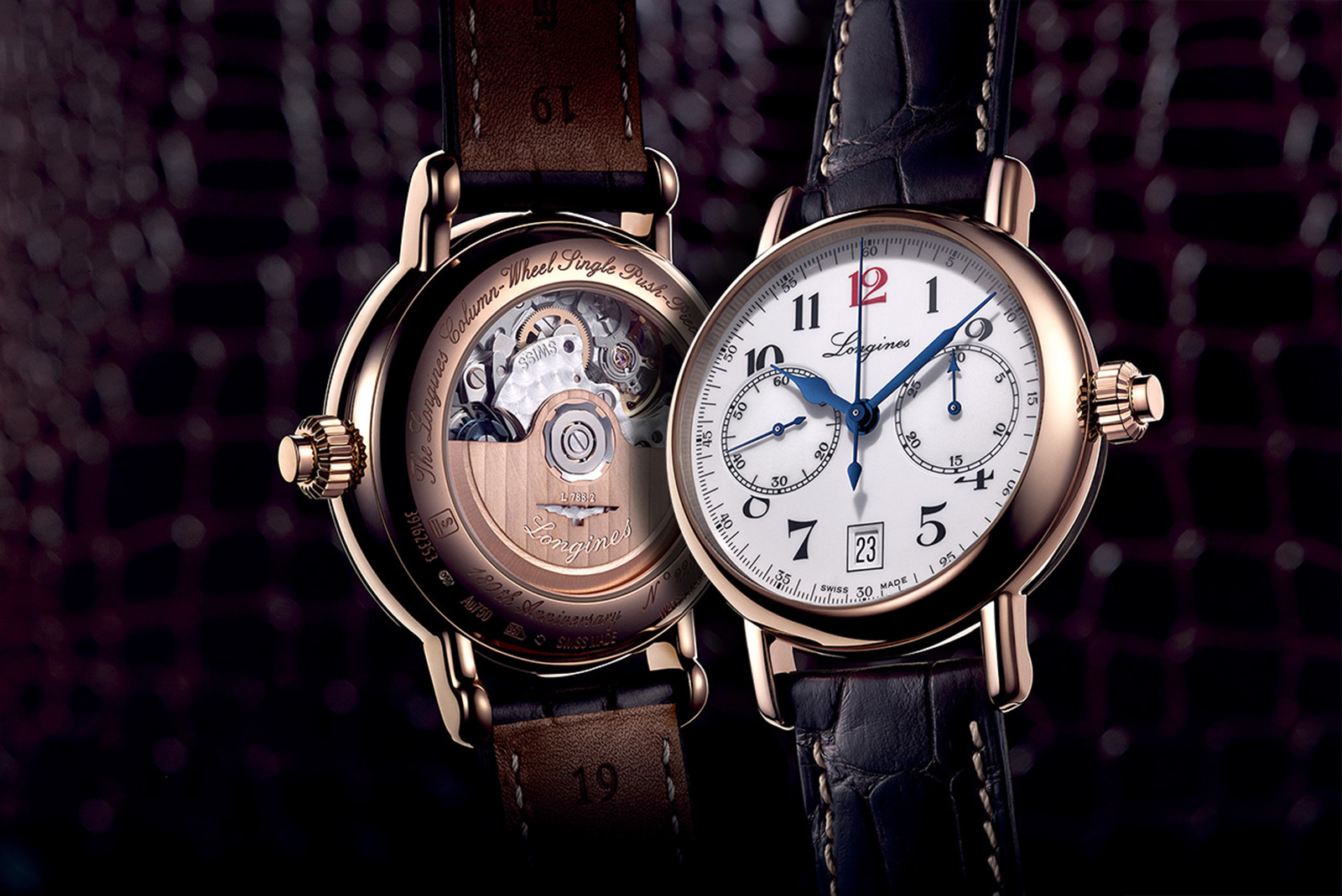 Longines Column-Wheel Single push-piece Chronograph