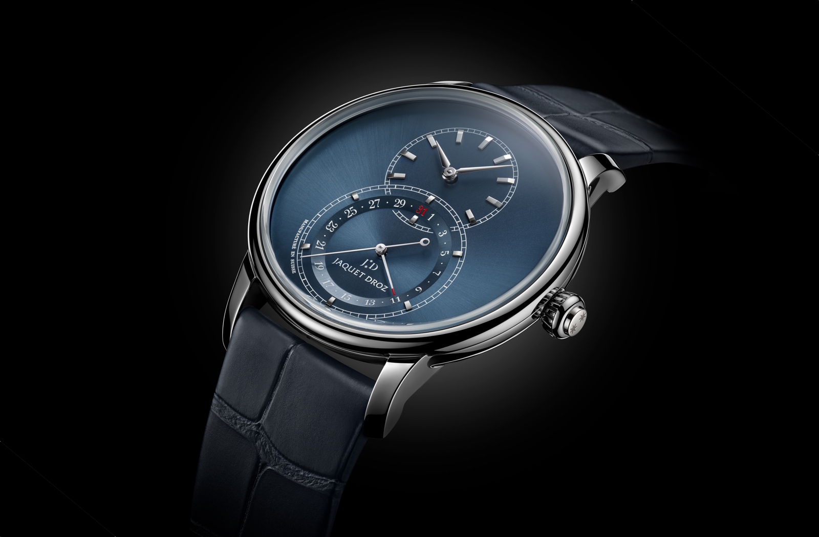 Jaquet Droz Grande Seconde Quantième blue dial
