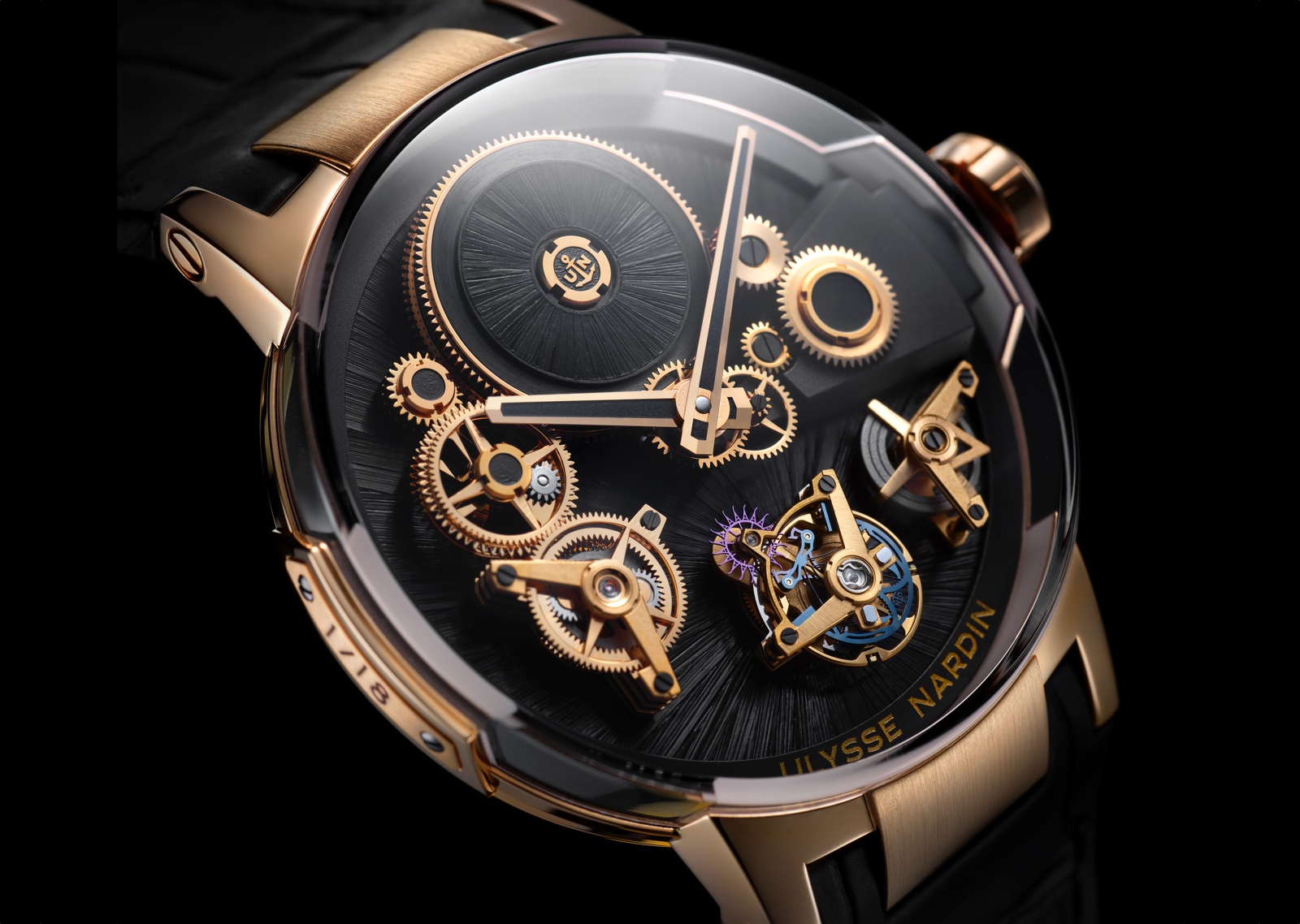 Ulysse Nardin Executive Tourbillon Free Wheel Limited Editions 2019 - Straw Marquetry