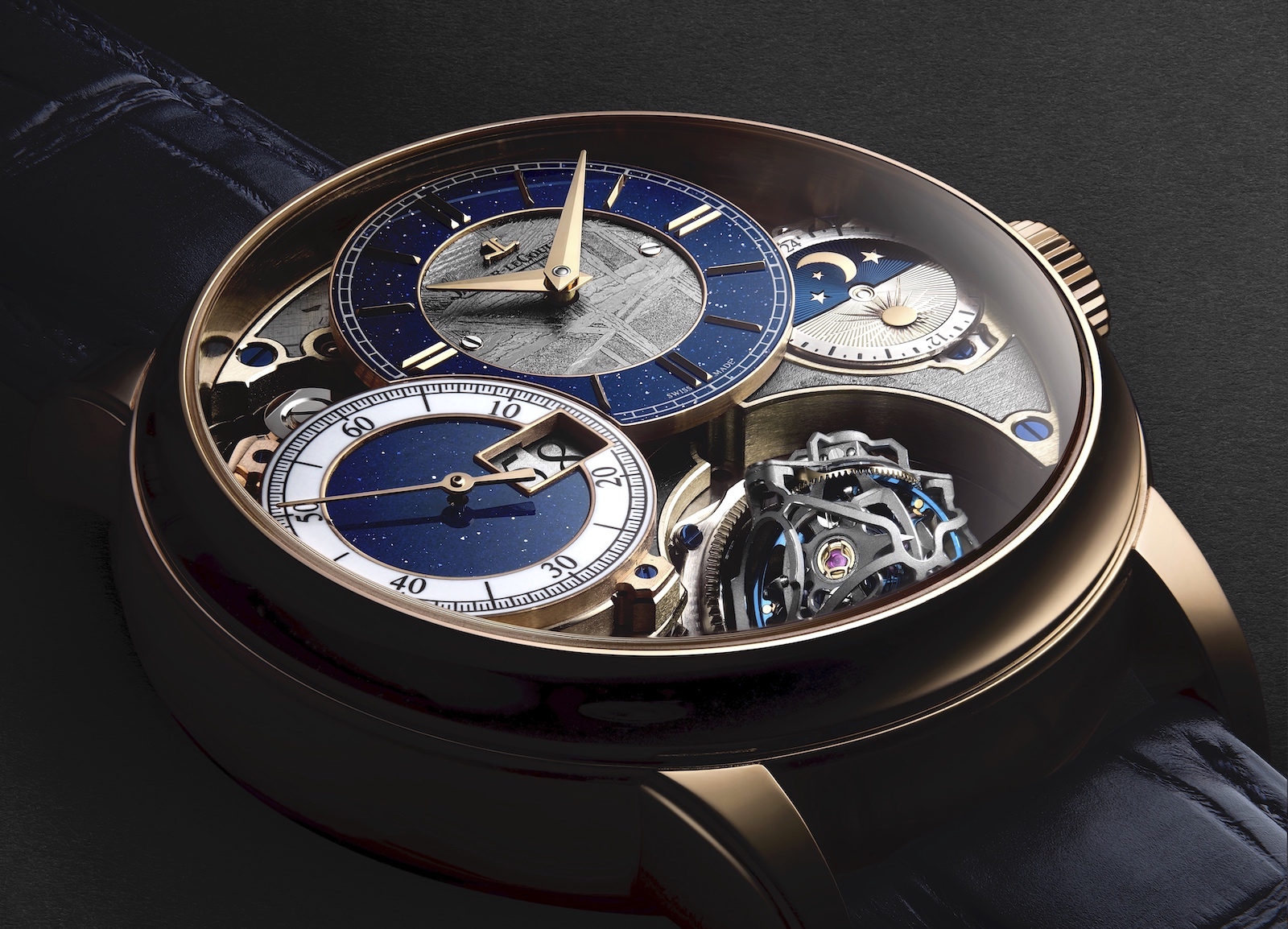 Jaeger-LeCoultre Master Grande Tradition Gyrotourbillon 3 Meteorite - angulo