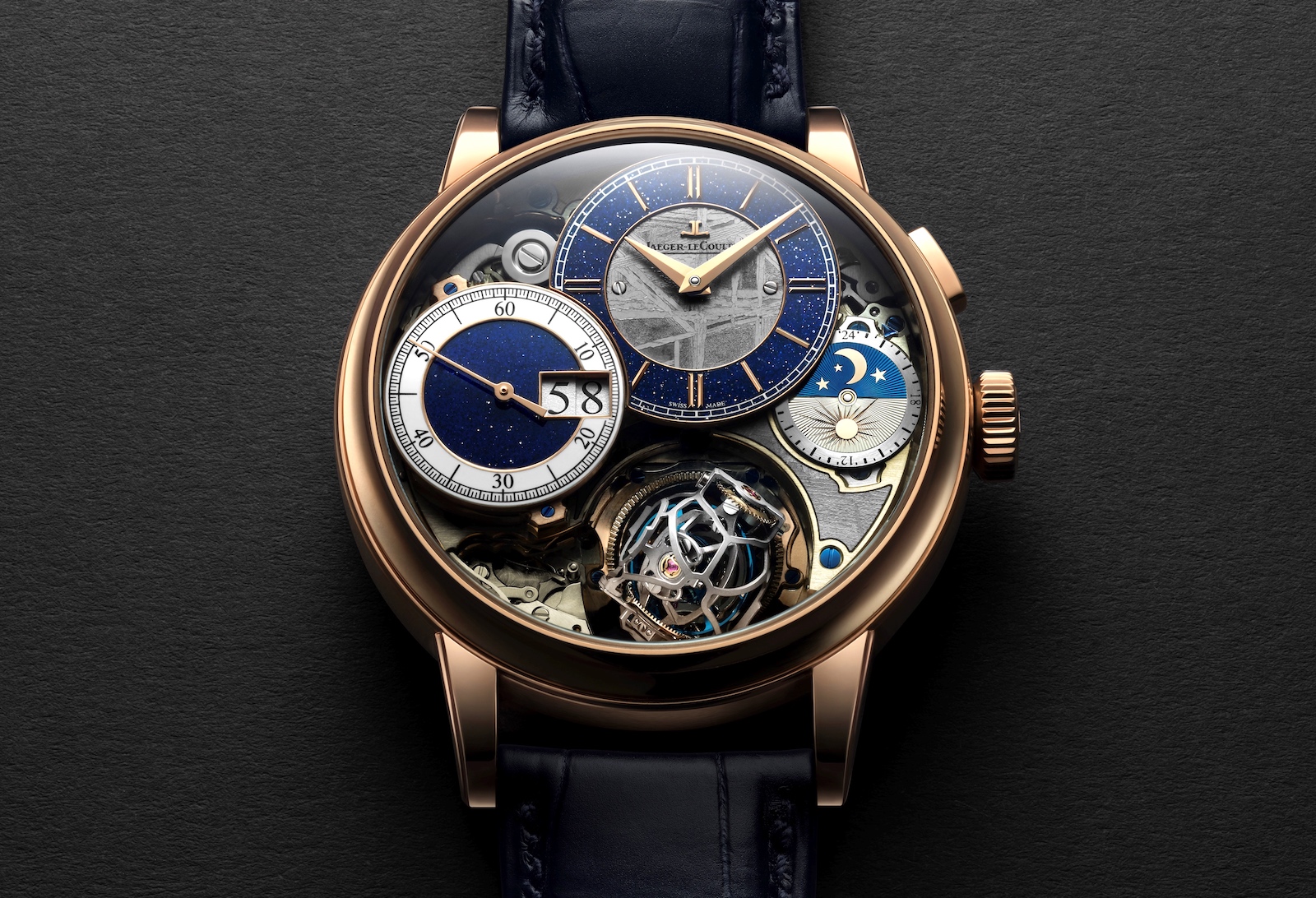 Jaeger-LeCoultre Master Grande Tradition Gyrotourbillon 3 Meteorite - front