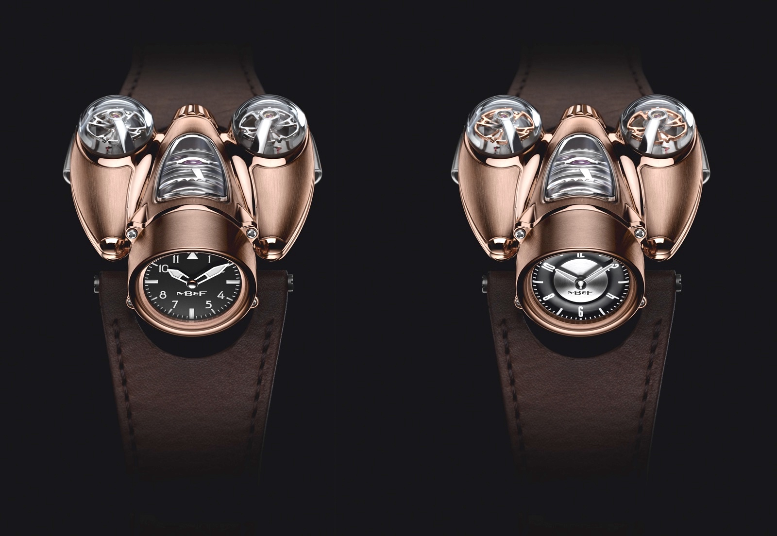 MB&F Horological Machine Nº9 Flow Red Gold Face