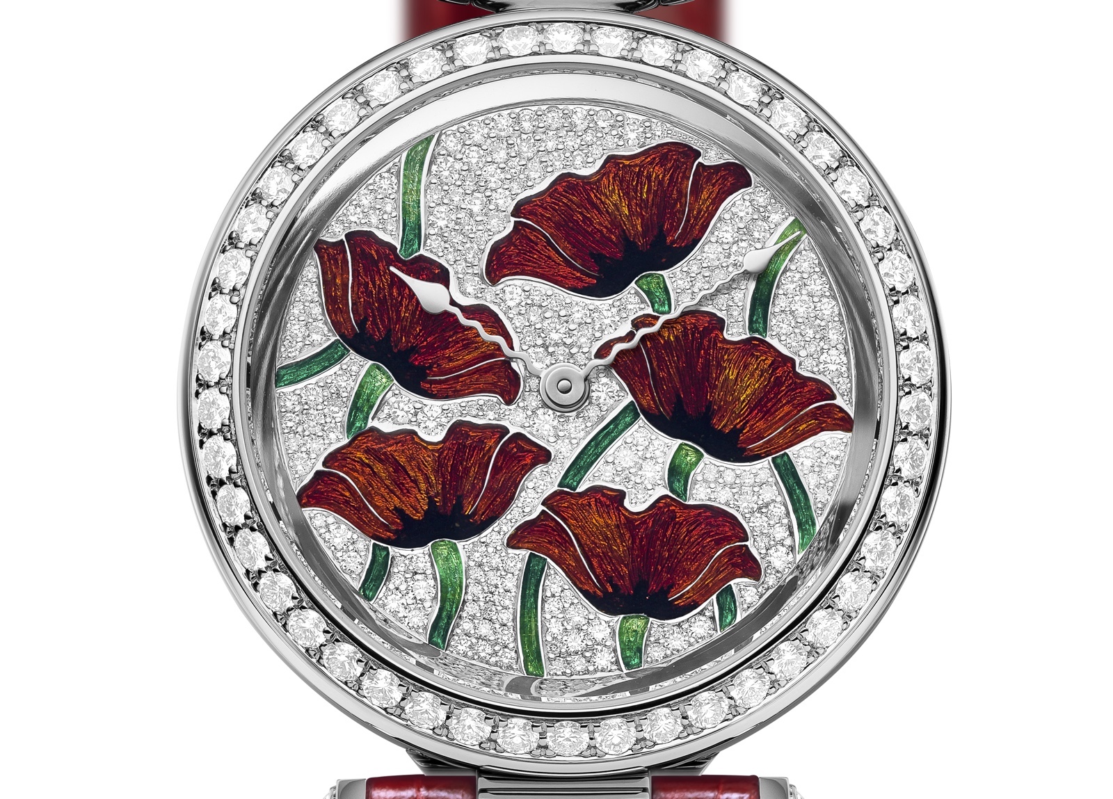 Bovet 1822 Amadeo Fleurier 39 Amapolas Grand Feu Esfera