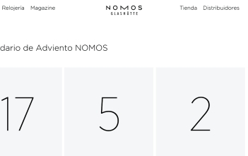 Calendario Adviento NOMOS 2019 Cover