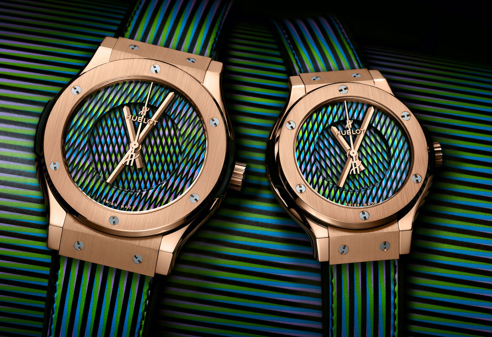 Hublot Classic Fusion Cruz-Diez - gold duo