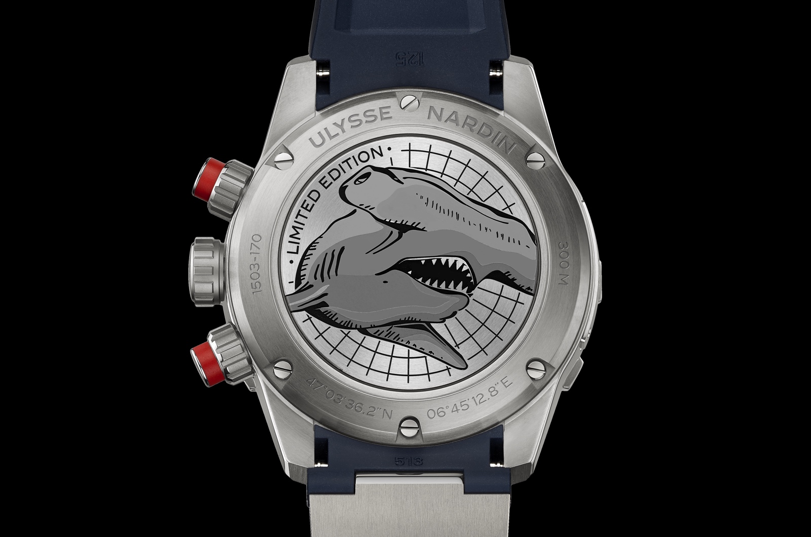 Ulysse Nardin Diver Chronograph Hammerhead - back