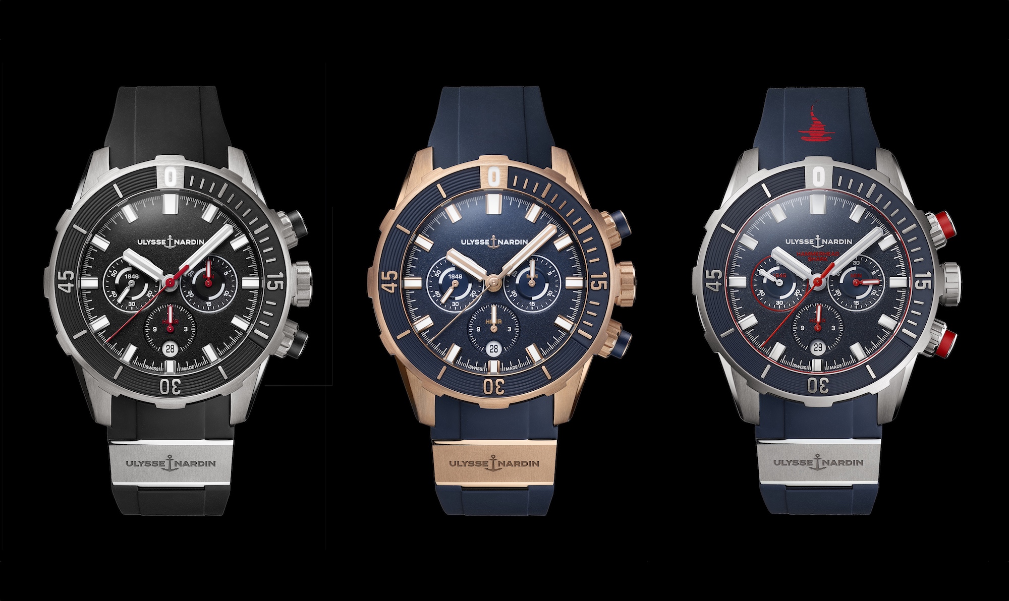 Ulysse Nardin Diver Chronograph - trio 2019