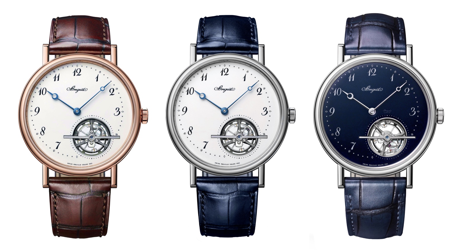 Breguet Classique Tourbillon Extra-Plat Automatique 5367 blue - trio