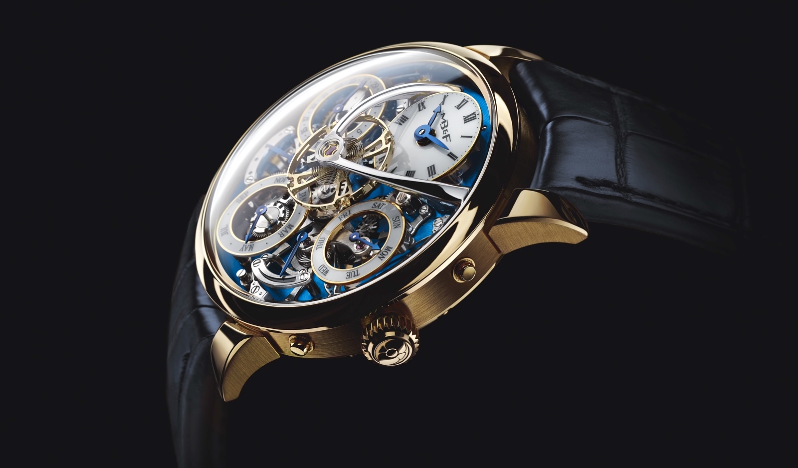 MB&F Legacy Machine Perpetual Yellow Gold Profile
