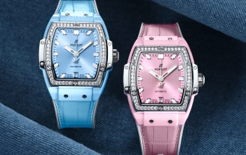 Hublot Spirit of Big Bang Light Blue & Pink Ceramic - Titanium cover