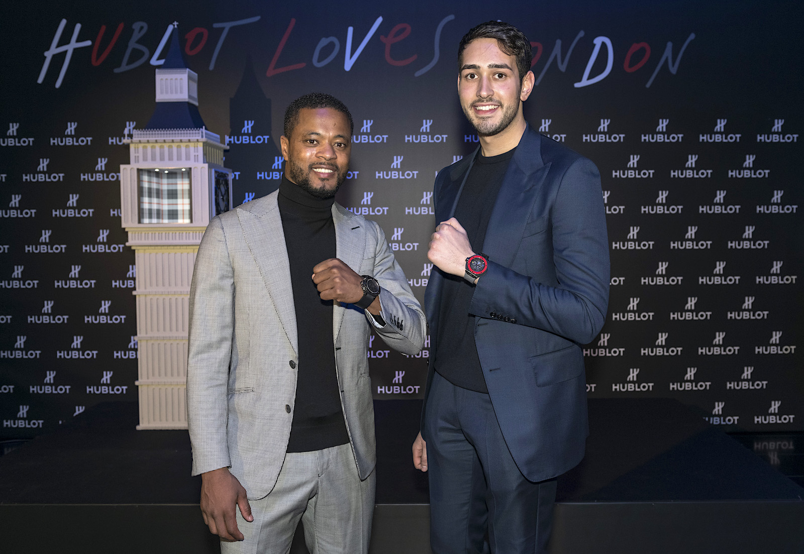 Patrice Evra and Chris Froggatt
