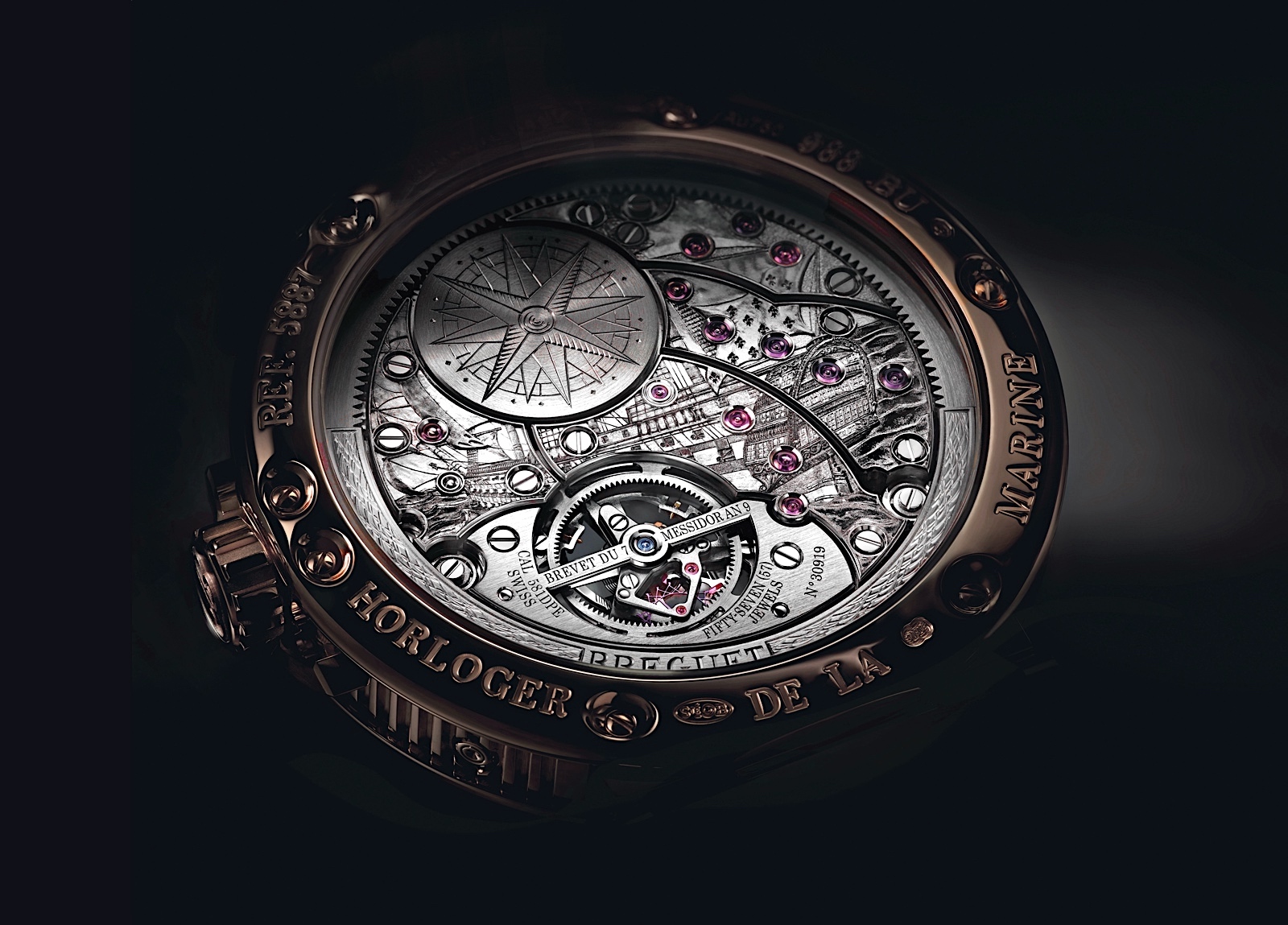 Breguet Marine Tourbillon Equation Marchante 5887 - back