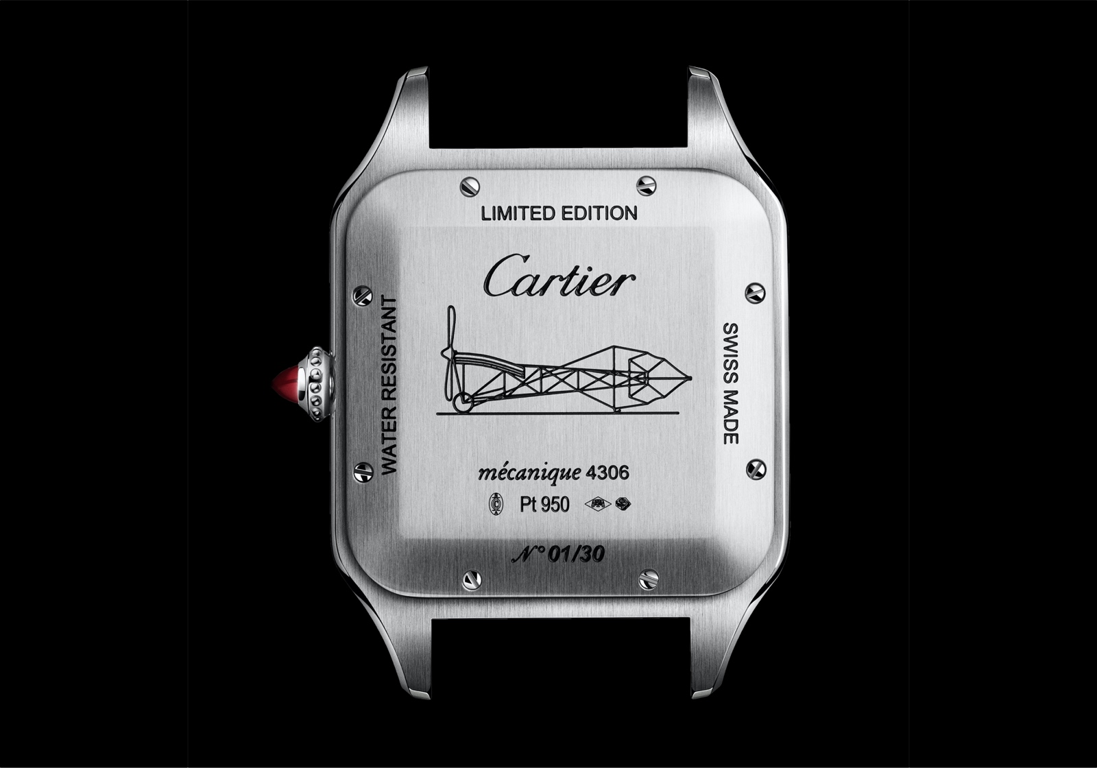Cartier Santos-Dumont Limited-Editions - La Demoiselle caseback