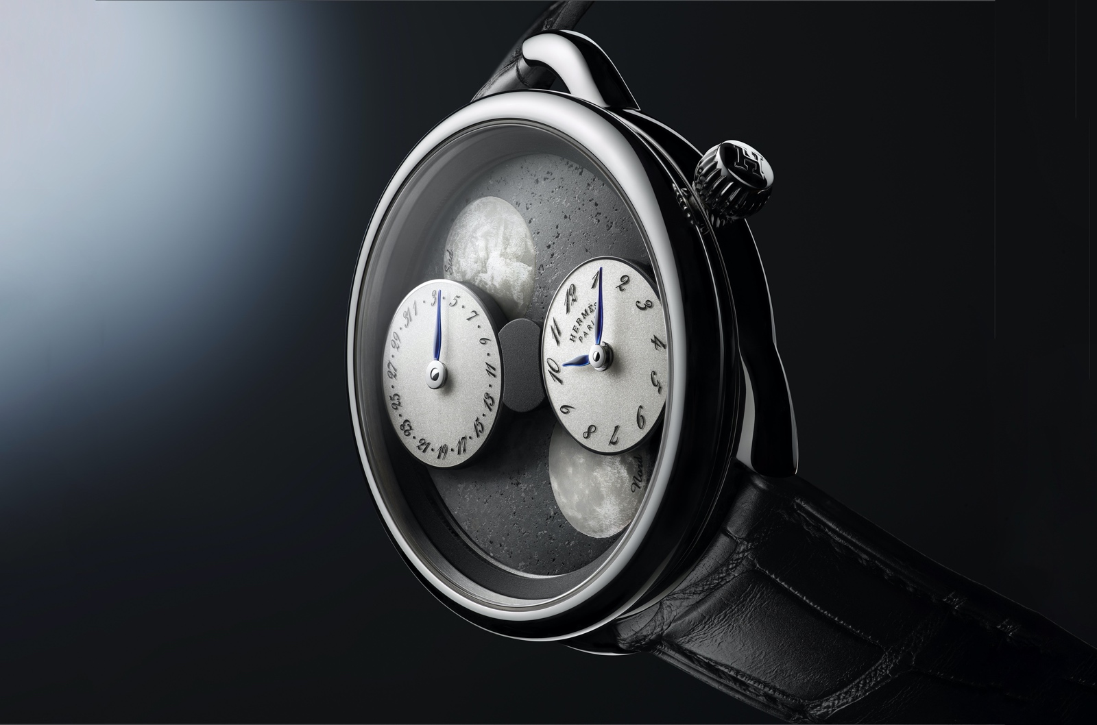 Hermes Arceau Heure de la Lune Black Sahara